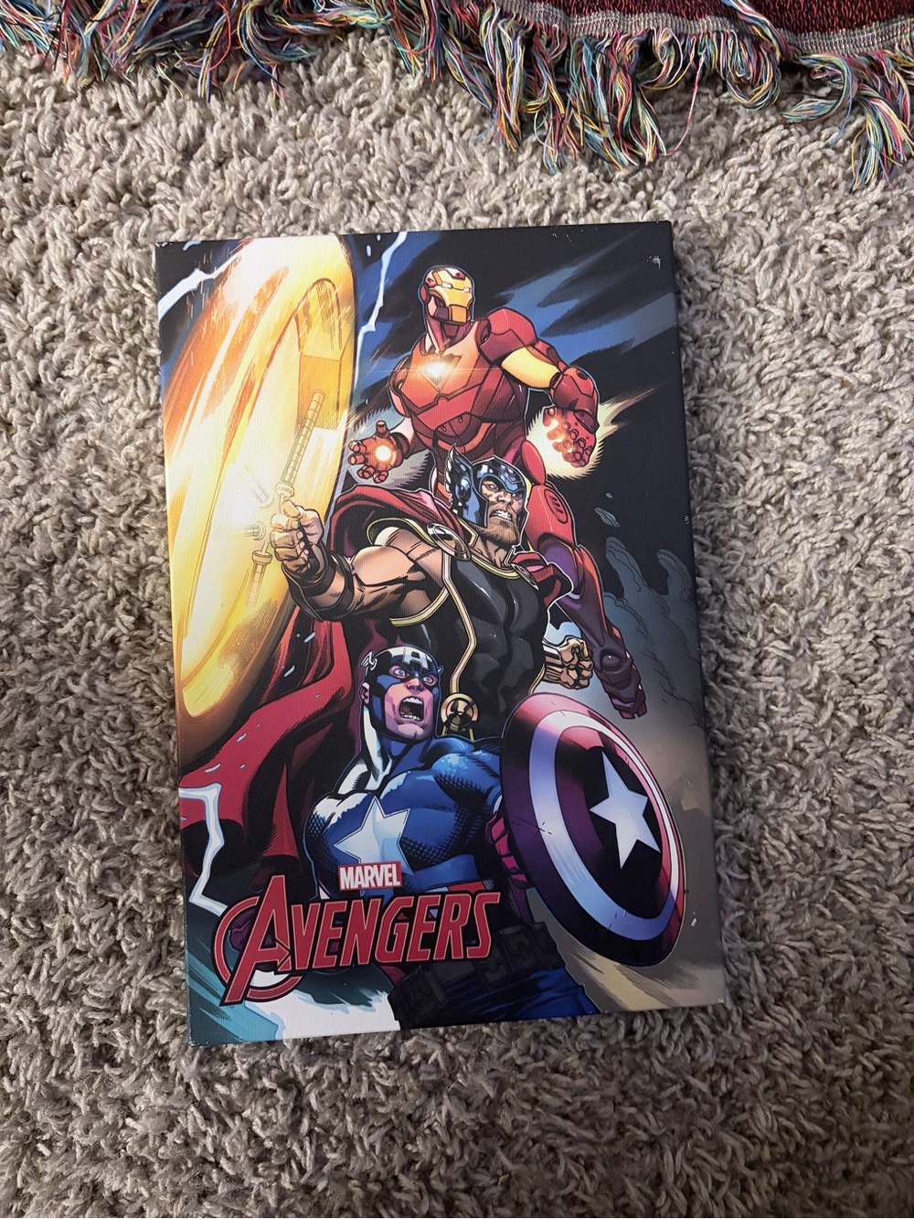 Marvel Avengers Action Trio Wall Art - Red, Blue, Gold